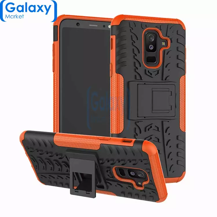 Чехол бампер Nevellya Series для Samsung Galaxy A6 Plus (2018) Orange (Оранжевый)