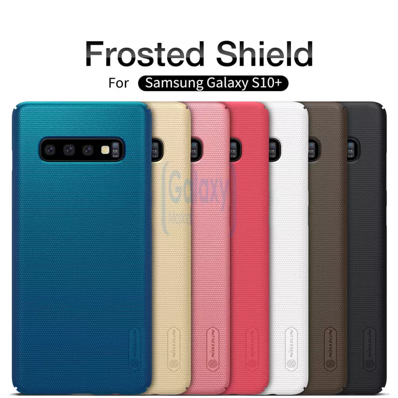 Чехол бампер Nillkin Super Frosted Shield для Samsung Galaxy S10 Plus White (Белый)