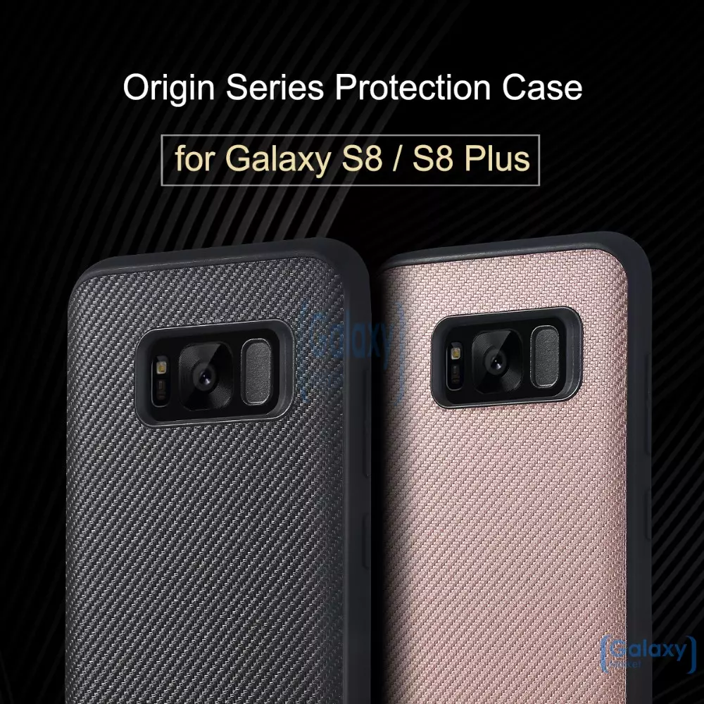 Чехол бампер Rock Carbon Fiber Case для Samsung Galaxy S8 Plus Black (Черный)