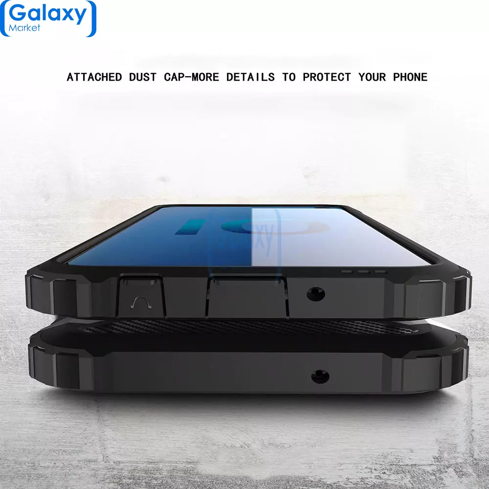 Чехол бампер Rugged Hybrid Tough Armor Case для Samsung Galaxy S10e Navy Blue (Темно-синий)