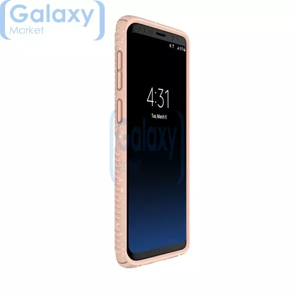 Чехол бампер Speck Presidio Grip + Glitter Series для Samsung Galaxy S9 Bella Pink With Gold Glitter (Розовый)