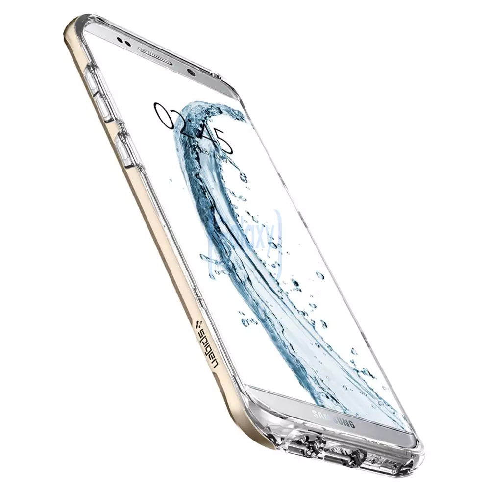 Чехол бампер Spigen Case Neo Hybrid Crystal для Samsung Galaxy S8 Plus Gold Maple (Золотой клен)