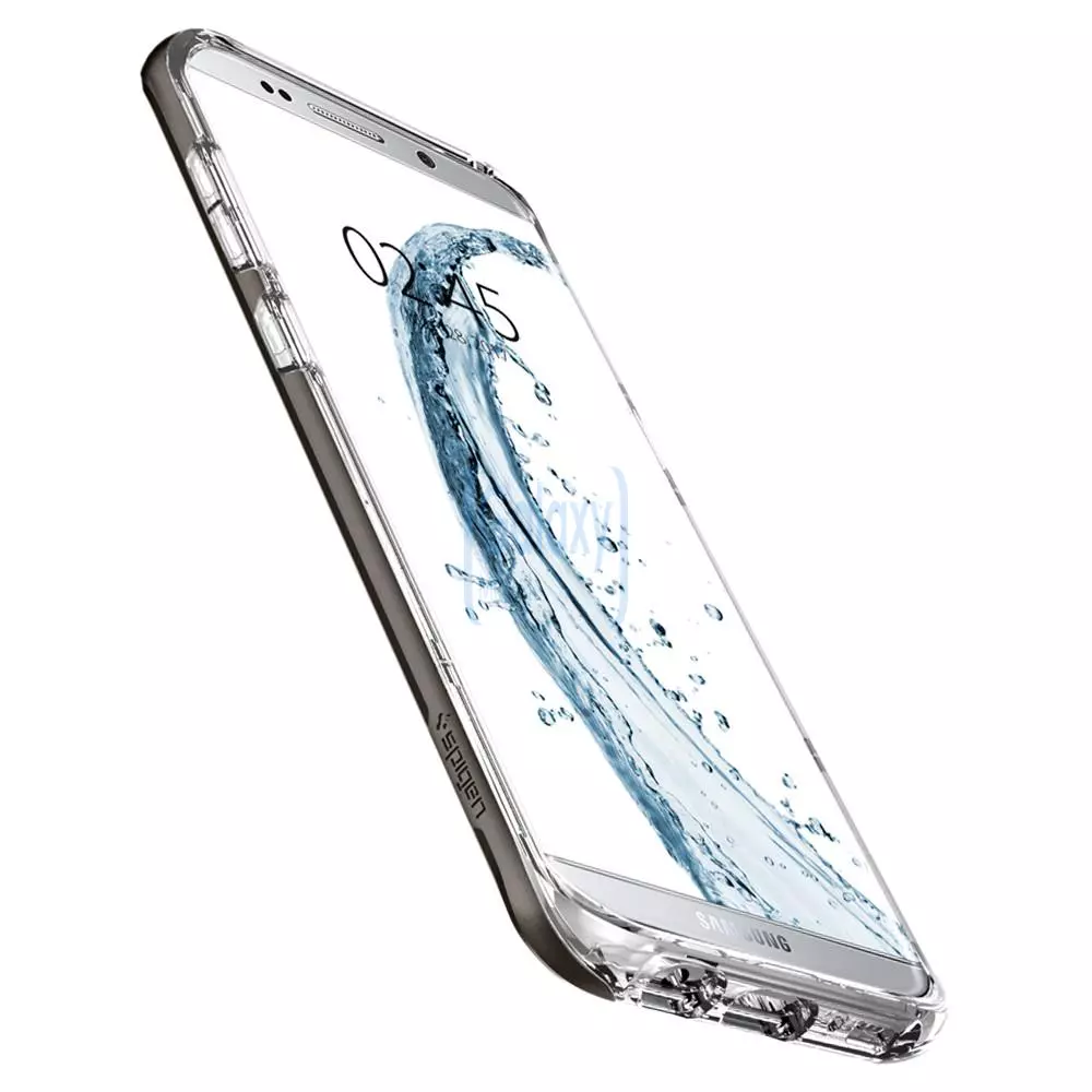 Чехол бампер Spigen Case Neo Hybrid Crystal для Samsung Galaxy S8 Gunmetal (Оружейный Металл)