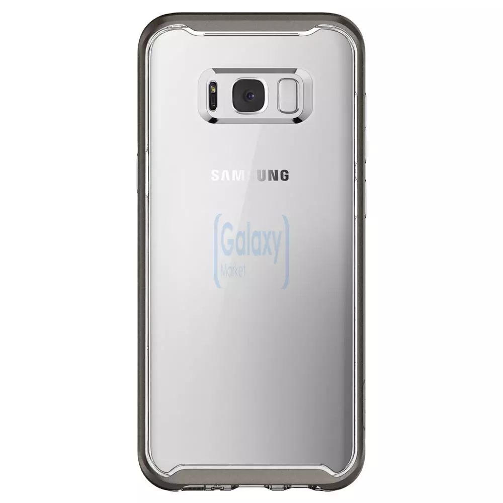 Чехол бампер Spigen Case Neo Hybrid Crystal для Samsung Galaxy S8 Gunmetal (Оружейный Металл)
