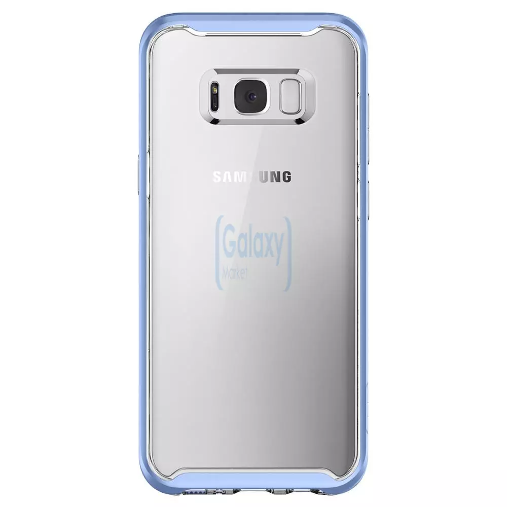 Чехол бампер Spigen Case Neo Hybrid Crystal для Samsung Galaxy S8 Blue Coral (Голубой коралл)