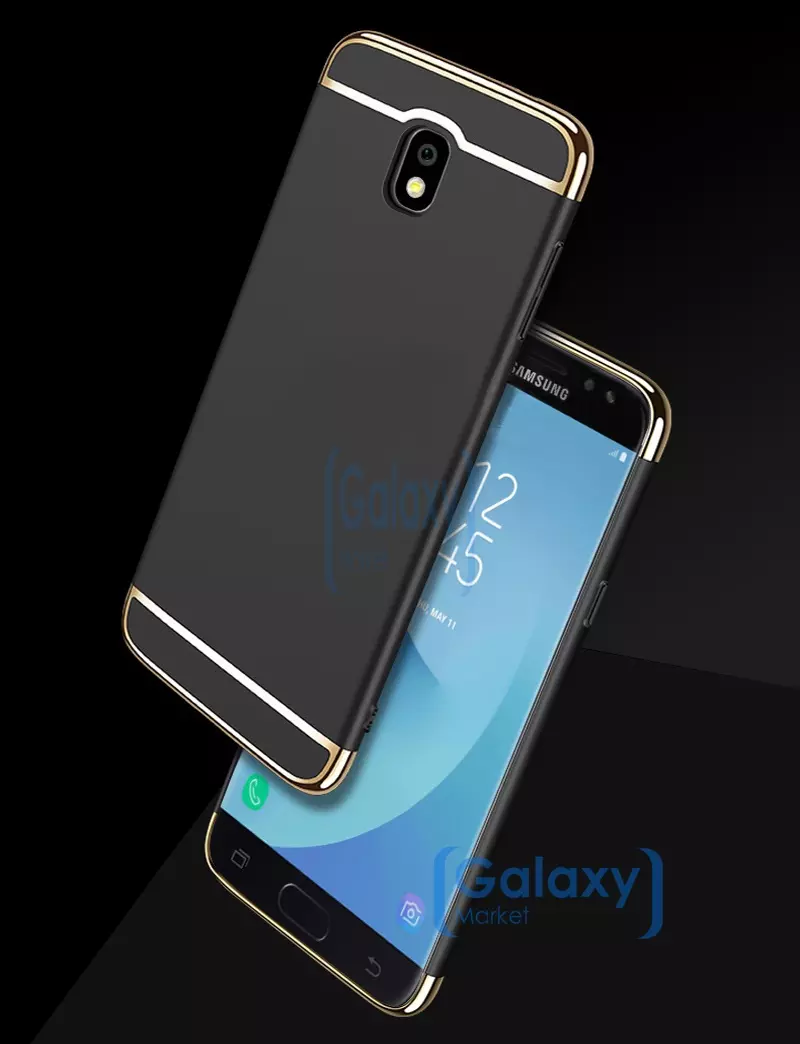 Чехол бампер Mofi Electroplating Case для Samsung Galaxy J3 2017 Silver (Серебристый)