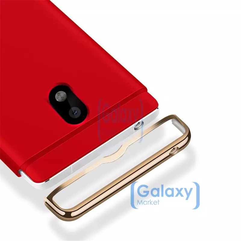 Чехол бампер Mofi Electroplating Case для Samsung Galaxy J3 2017 Red (Красный)
