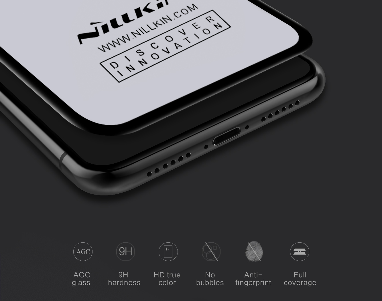 Защитное стекло Nillkin (CP+ max 3D) для Apple iPhone 7 / 8 (4.7")