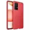 Чехол бампер Anomaly Leather Fit для Samsung Galaxy A72 Red (Красный)