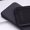Чехол бампер Anomaly Silicone (с микрофиброй) для Samsung Galaxy A12 Black (Черный)
