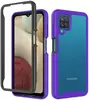 Противоударный чехол бампер Anomaly Hybrid 360 для Samsung Galaxy M12 Purple / Black (Пурпурный / Черный)