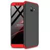 Чехол бампер GKK Dual Armor для Samsung Galaxy J4 Plus Black\Red (Черный\Красный)