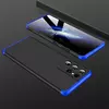 Противоударный чехол бампер GKK Dual Armor для Samsung Galaxy S21 Black / Blue (Черный / Синий)