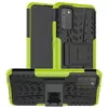 Противоударный чехол бампер Nevellya Case (встроенная подставка) для Samsung Galaxy A02s Green (Зеленый)