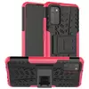 Противоударный чехол бампер Nevellya Case (встроенная подставка) для Samsung Galaxy A02s Pink (Розовый)