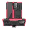 Противоударный чехол бампер Nevellya Case (встроенная подставка) для Samsung Galaxy A72 Pink (Розовый)