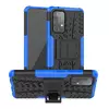 Противоударный чехол бампер Nevellya Case (встроенная подставка) для Samsung Galaxy A72 Blue (Синий)
