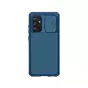 Противоударный чехол бампер Nillkin CamShield Pro (шторка на камеру) для Samsung Galaxy A52 Blue (Синий)