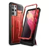 Противоударный чехол бампер Supcase Unicorn Beetle PRO для Samsung Galaxy S21 Ultra Metallic Red (Металлический Красный) 843439136007