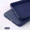 Чехол бампер X-Level Silicone (с микрофиброй) для Samsung Galaxy A42 Blue (Синий)