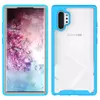 Противоударный чехол бампер Anomaly Hybrid 360 для Samsung Galaxy Note 10 Plus Sky Blue / Grey (Небесно Синий / Серый)