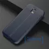 Чехол бампер Anomaly Leather Fit Series для Samsung Galaxy J7 2017 Blue (Синий)