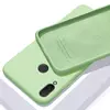 Чехол бампер Anomaly Silicone (с микрофиброй) для Samsung Galaxy A40 Light Green (Светло Зеленый)