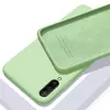 Чехол бампер Anomaly Silicone (с микрофиброй) для Samsung Galaxy A50 Light Green (Светло Зеленый)