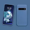 Чехол бампер Anomaly Silicone (с микрофиброй) для Samsung Galaxy S10e Blue (Синий)