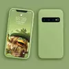 Чехол бампер Anomaly Silicone (с микрофиброй) для Samsung Galaxy S10e Light Green (Светло Зеленый)