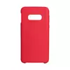 Чехол бампер Anomaly Silicone (с микрофиброй) для Samsung Galaxy S10e Red (Красный)