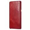 Кожаный чехол книжка для Samsung Galaxy S10 iCarer Curved Edge Vintage Red (Красный)