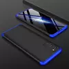 Противоударный чехол бампер GKK Dual Armor для Samsung Galaxy S20 Ultra Black / Blue (Черный / Синий)