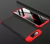 Противоударный чехол бампер GKK Dual Armor для Samsung Galaxy A90 Black / Red (Черный / Красный)