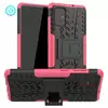 Противоударный чехол бампер Nevellya Case (встроенная подставка) для Samsung Galaxy A51 Pink (Розовый)