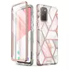 Противоударный чехол бампер i-Blason Cosmo для Samsung Galaxy S20 FE Marble Pink (Розовый Мрамор) 843439134270