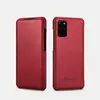 Кожаный чехол книжка для Samsung Galaxy S20 Plus iCarer Luxury Curved Edge Red (Красный)