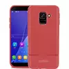 Чехол бампер idools Leather Fit для Samsung Galaxy A8 2018 A530F Red (Красный)