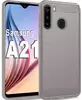 Чехол бампер iPaky Carbon Fiber для Samsung Galaxy A21 Grey (Серый)