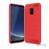 Чехол бампер iPaky Carbon Fiber для Samsung Galaxy A8 Plus 2018 A730F Red (Красный)