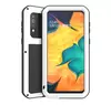 Противоударный металлический Чехол бампер Love Mei Powerful для Samsung Galaxy M30 White (Белый)