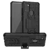 Противоударный чехол бампер Nevellya Case (встроенная подставка) для Samsung Galaxy A21s Black (Черный)
