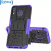 Противоударный чехол бампер Nevellya Case (встроенная подставка) для Samsung Galaxy A40 Purple (Пурпурный)