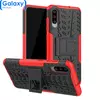 Противоударный чехол бампер Nevellya Case (встроенная подставка) для Samsung Galaxy A50 Red (Красный)