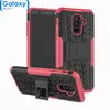 Противоударный чехол бампер Nevellya Case (встроенная подставка) для Samsung Galaxy A6 Plus 2018 Pink (Розовый)