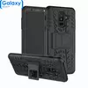 Противоударный чехол бампер Nevellya Case (встроенная подставка) для Samsung Galaxy A6 Plus 2018 Black (Черный)