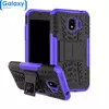 Противоударный чехол бампер Nevellya Case (встроенная подставка) для Samsung Galaxy J4 2018 J400F Purple (Пурпурный)