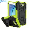 Противоударный чехол бампер Nevellya Case (встроенная подставка) для Samsung Galaxy J4 Plus Green (Зеленый)