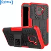 Противоударный чехол бампер Nevellya Case (встроенная подставка) для Samsung Galaxy J6 2018 J600F Red (Красный)