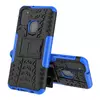 Противоударный чехол бампер Nevellya Case (встроенная подставка) для Samsung Galaxy M21 Blue (Синий)
